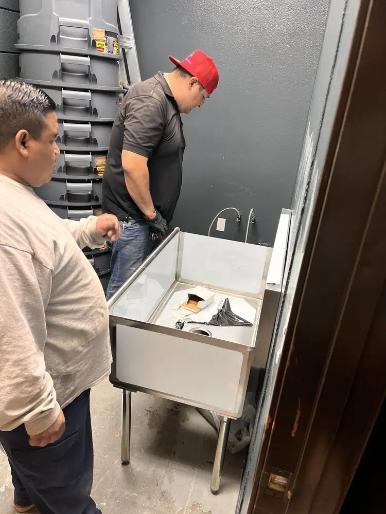 Commercial plumbing and sink installation in Pine Ridge